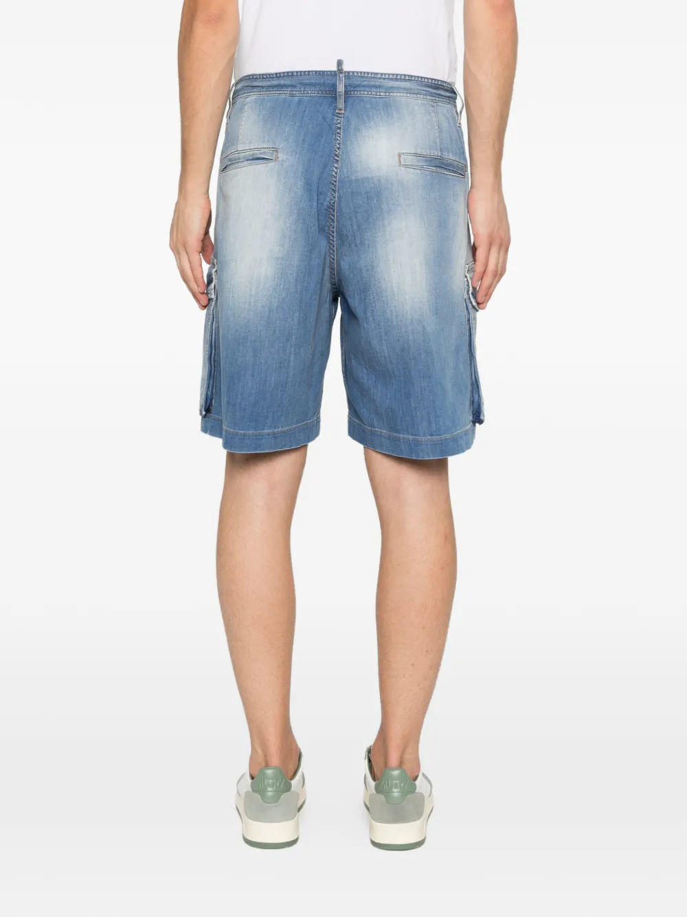 DSQUARED2 Denim cargo shorts Blauw
