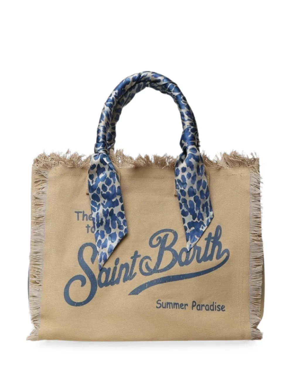 MC2 Saint Barth fringed logo-print tote bag · OS