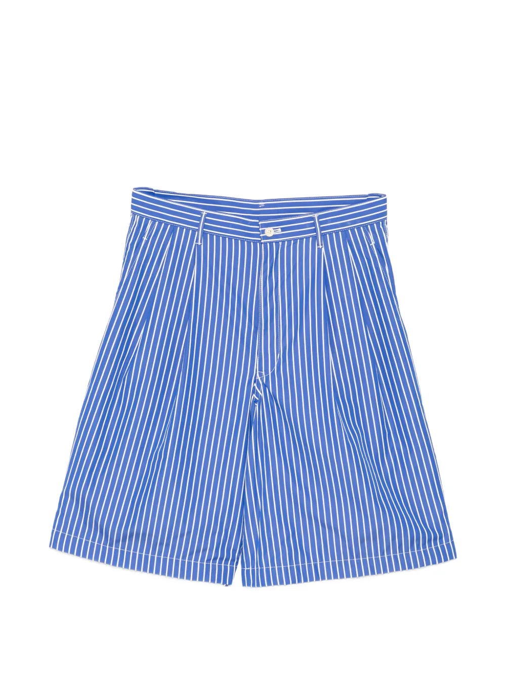 Comme Des Garçons Shirt striped shorts - Blue