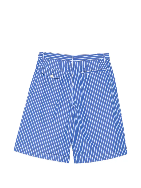 24SS COMME des GARCONS SHIRT ショートパンツ Comme Des Garçons Shirt ストライプ ショートパンツ | ブルー