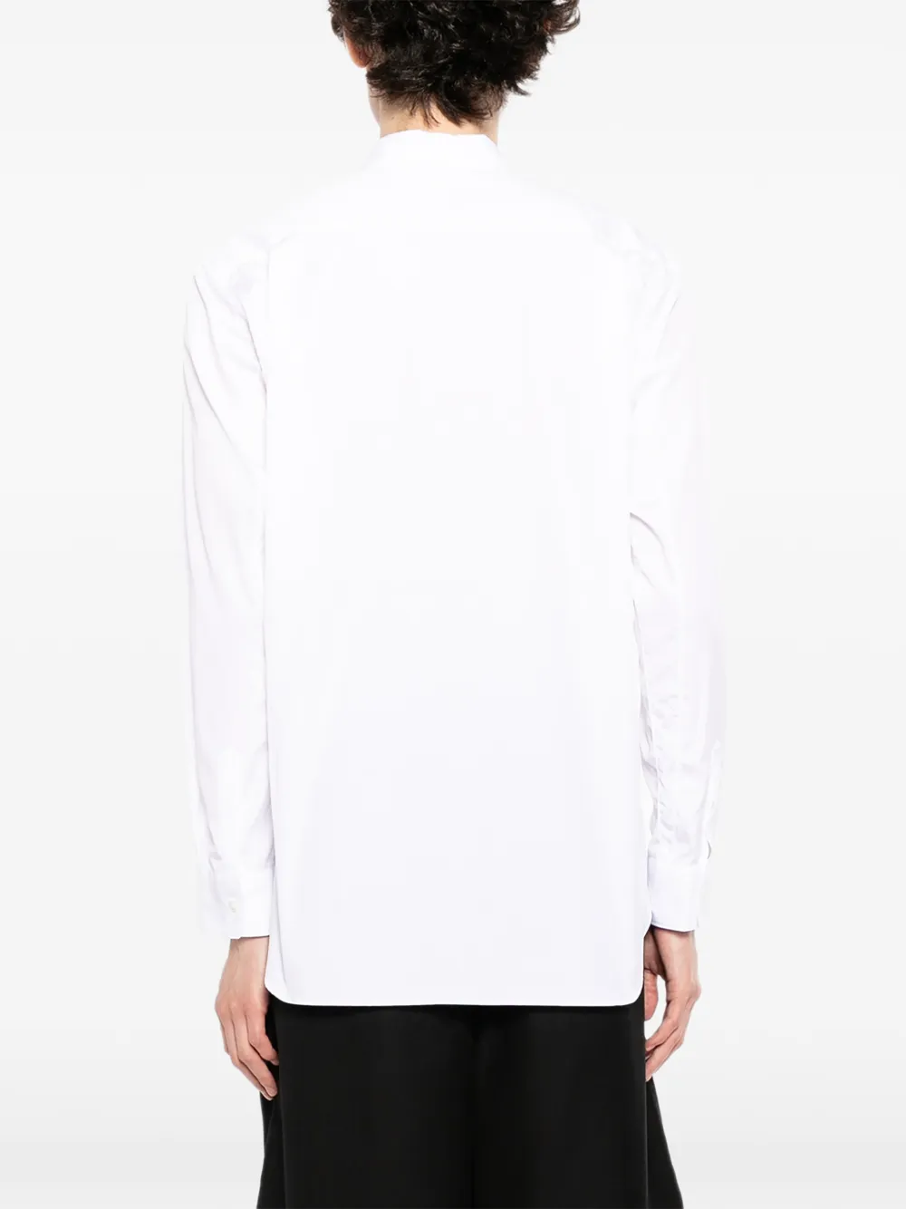 Comme Des Garçons Shirt Gestreept overhemd met patchwork Blauw