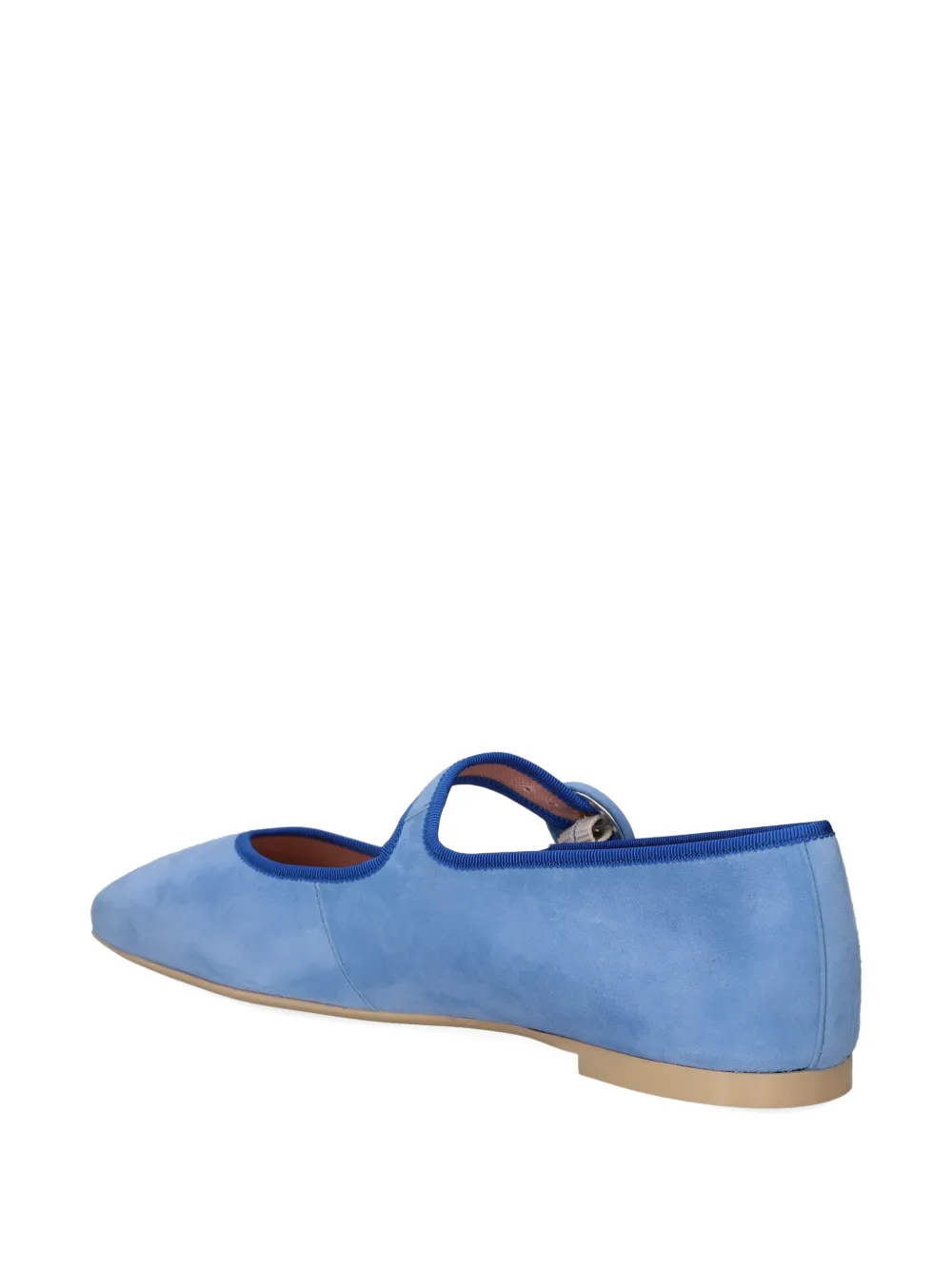 Pretty Ballerinas Camille buckle strap ballet flats Blauw