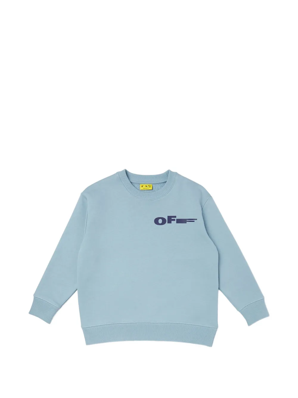 Off-White Kids logo-print sweater - Blau