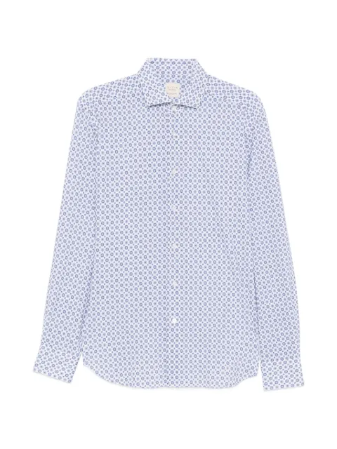 Xacus geometric-print long-sleeve shirt