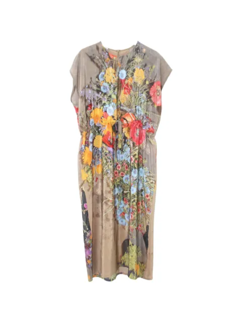 Anntian floral-print midi dress
