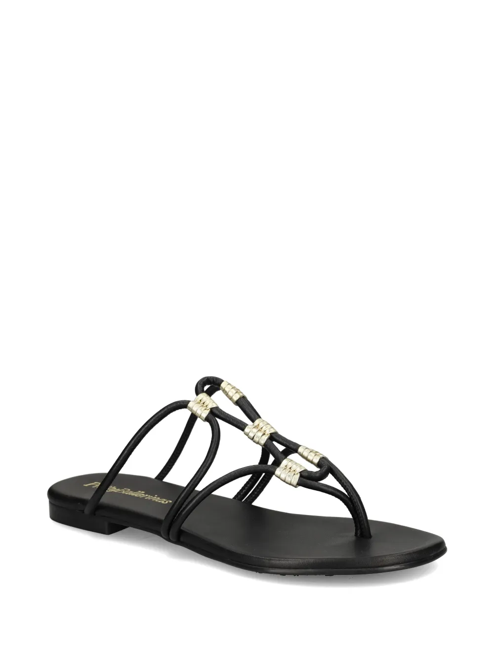 Pretty Ballerinas Judy leather sandals Zwart