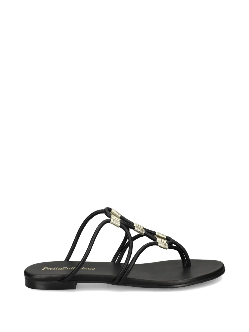 Pretty Ballerinas Judy leather sandals Zwart