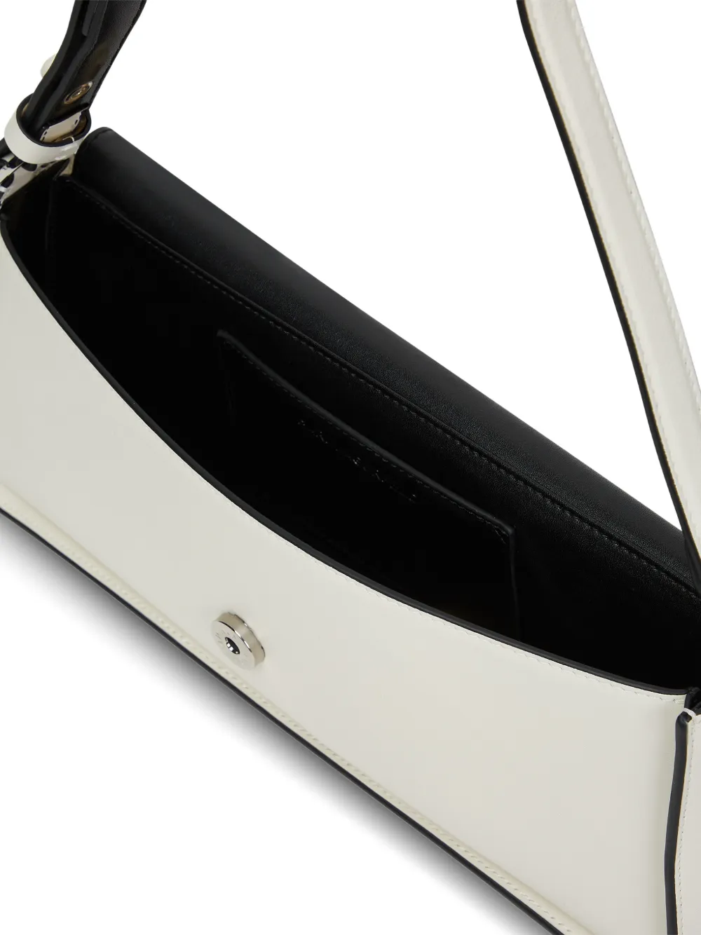 Karl Lagerfeld K Signature leren schoudertas Wit