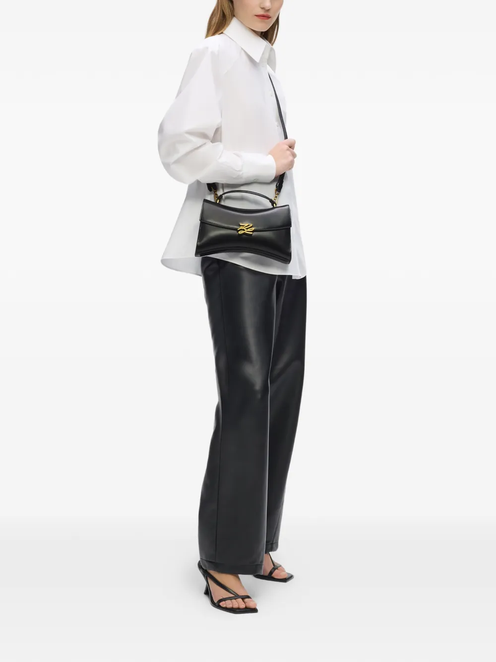 Karl Lagerfeld K Autograph Twist handtas Zwart
