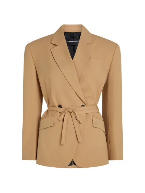 Karl Lagerfeld tie-waist double-breasted blazer