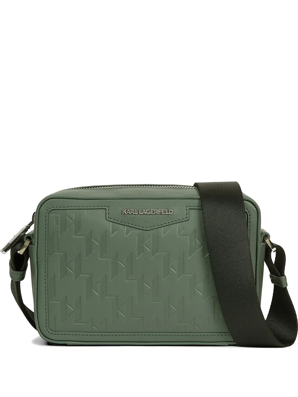 Karl Lagerfeld Borsa messenger K/Loom in pelle - Verde