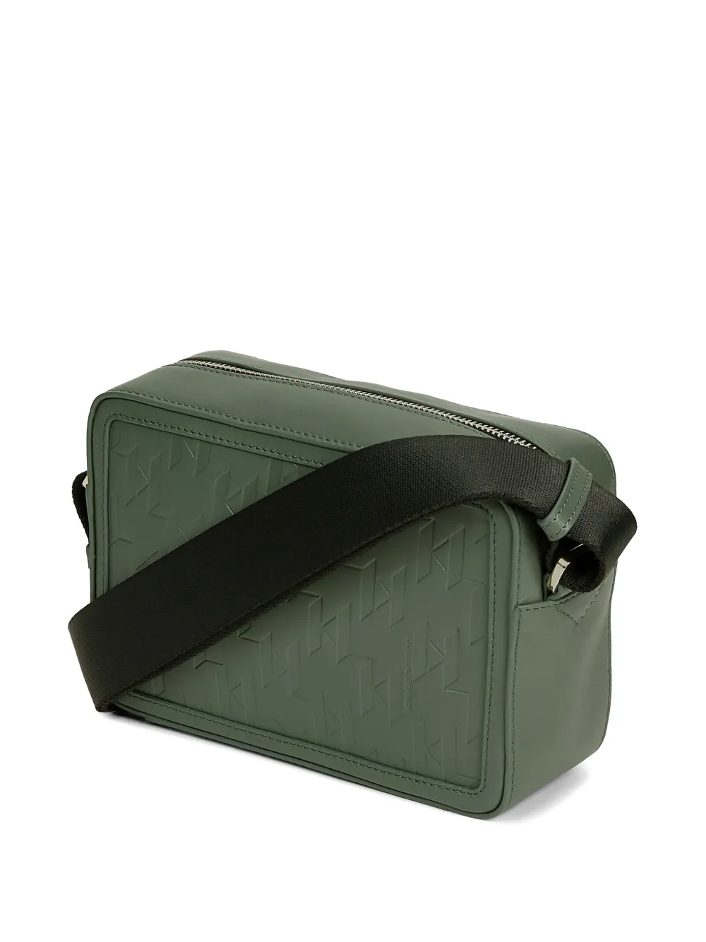 Karl Lagerfeld K Loom leren messengertas Groen
