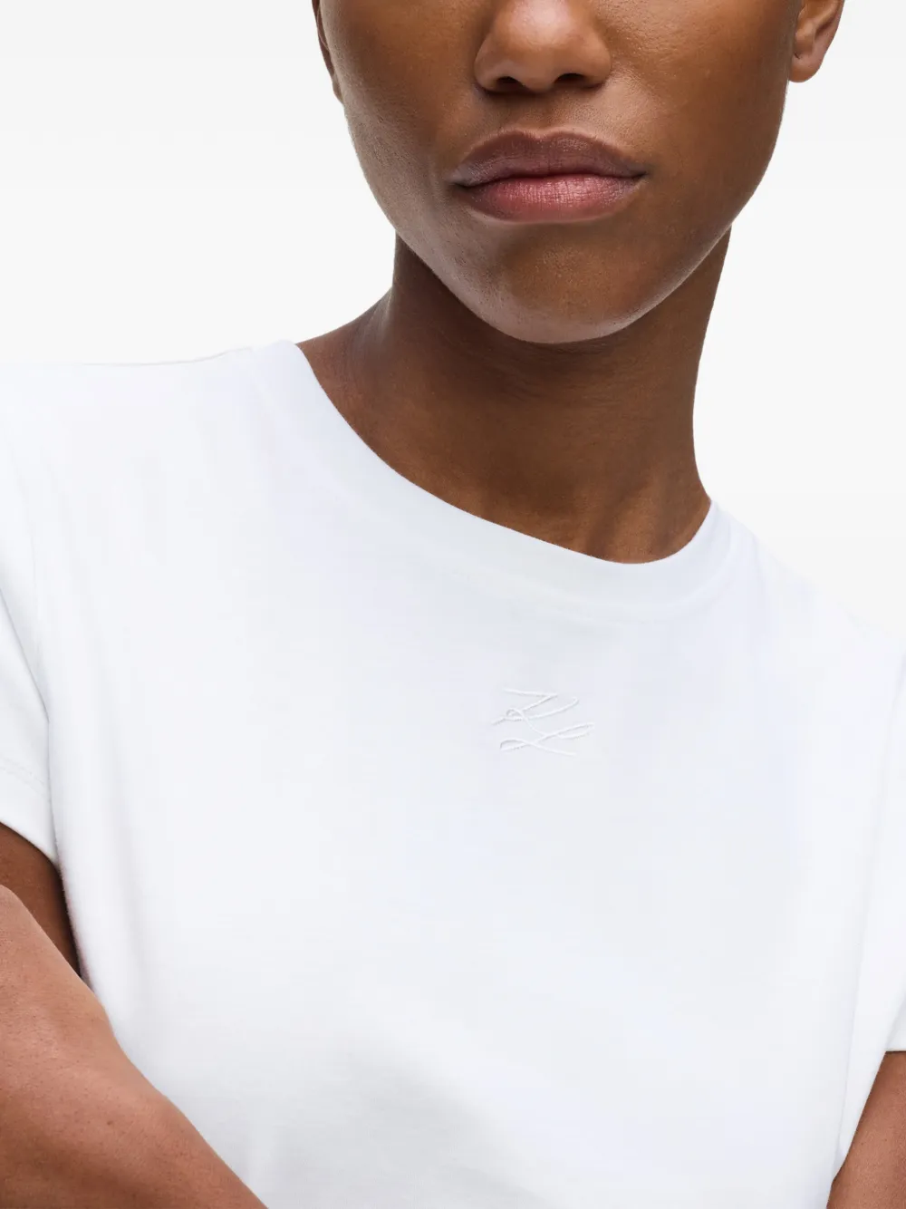 Karl Lagerfeld Blouse in korset-stijl Wit