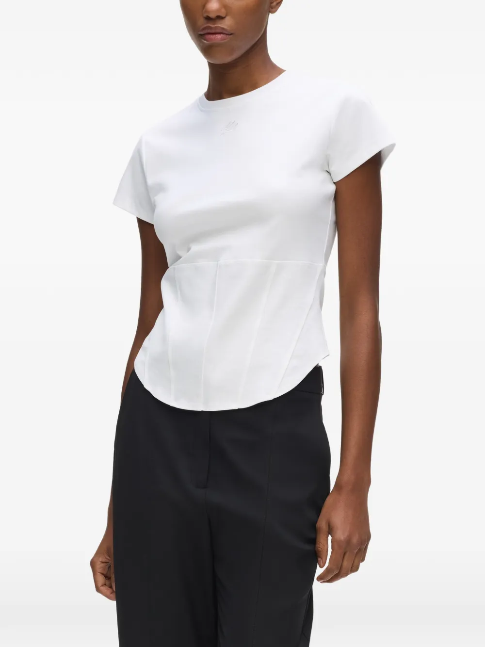 Karl Lagerfeld Blouse in korset-stijl Wit