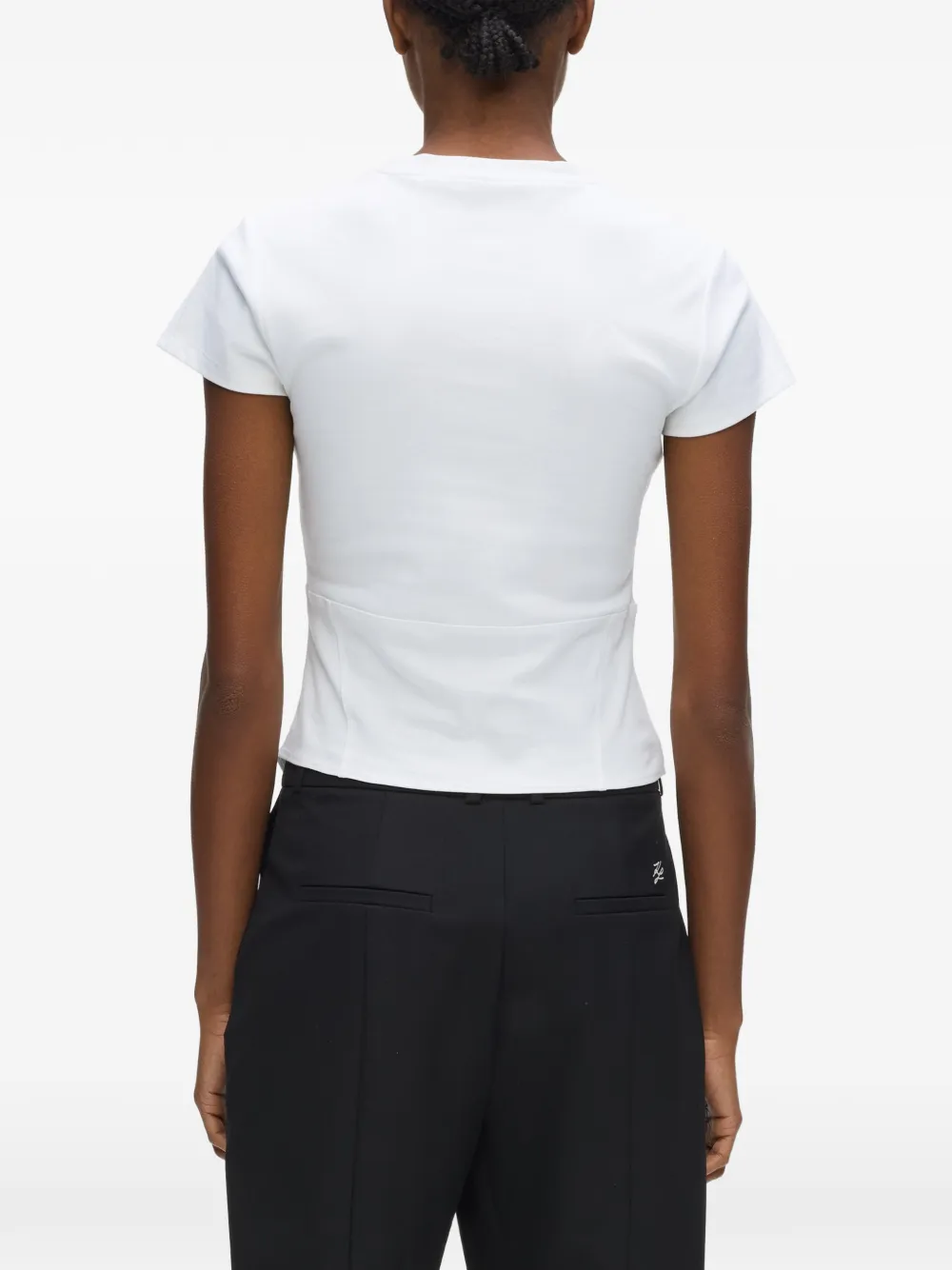 Karl Lagerfeld Blouse in korset-stijl Wit