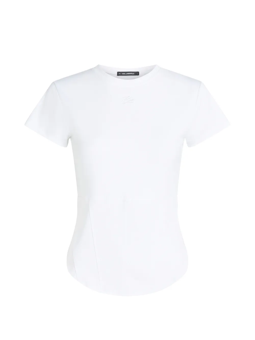 Karl Lagerfeld corset-style T-shirt - Bianco