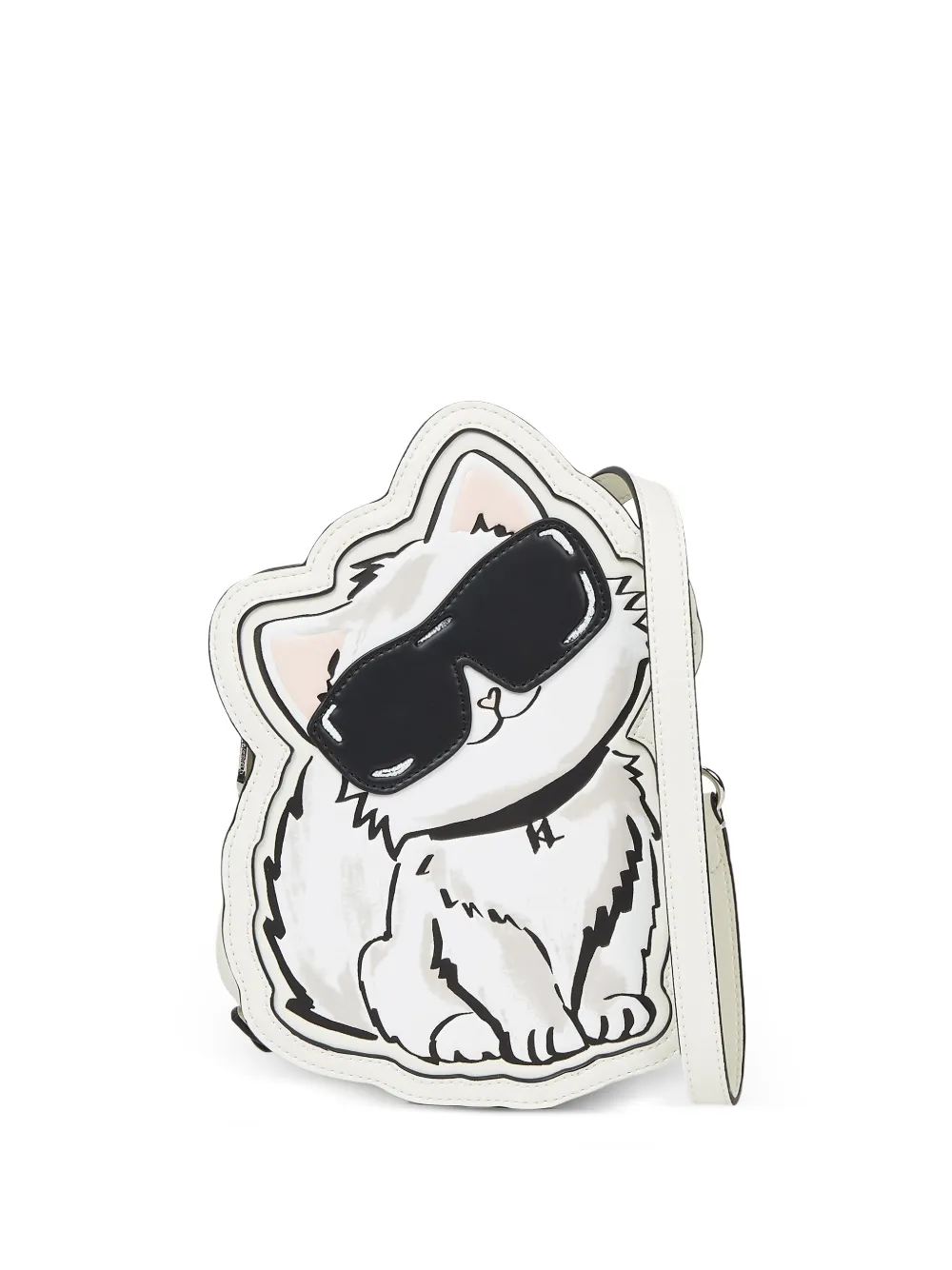 Karl Lagerfeld Ikon Choupette crossbody bag - Bianco