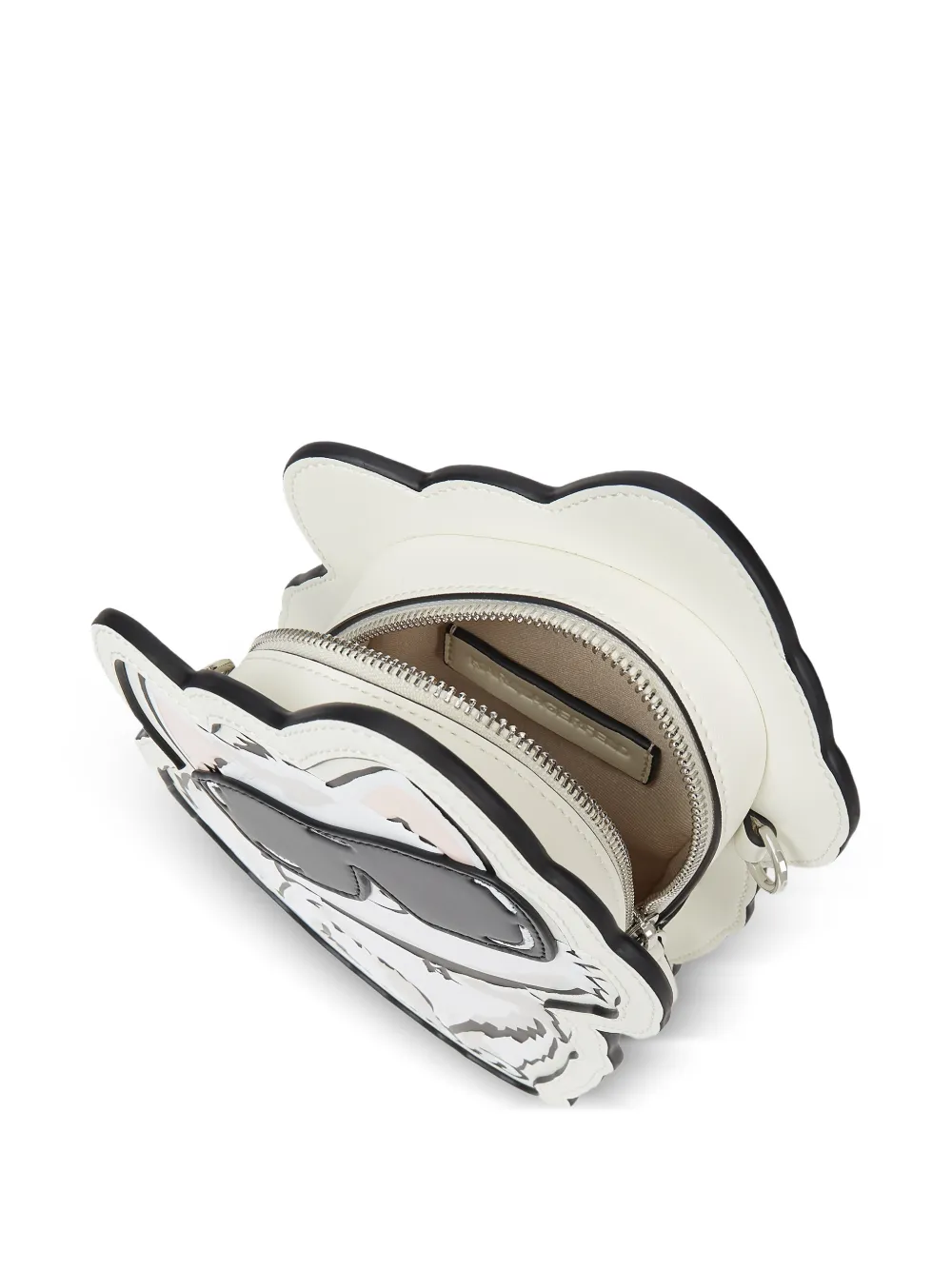 Karl Lagerfeld Ikonik Choupette crossbodytas Wit