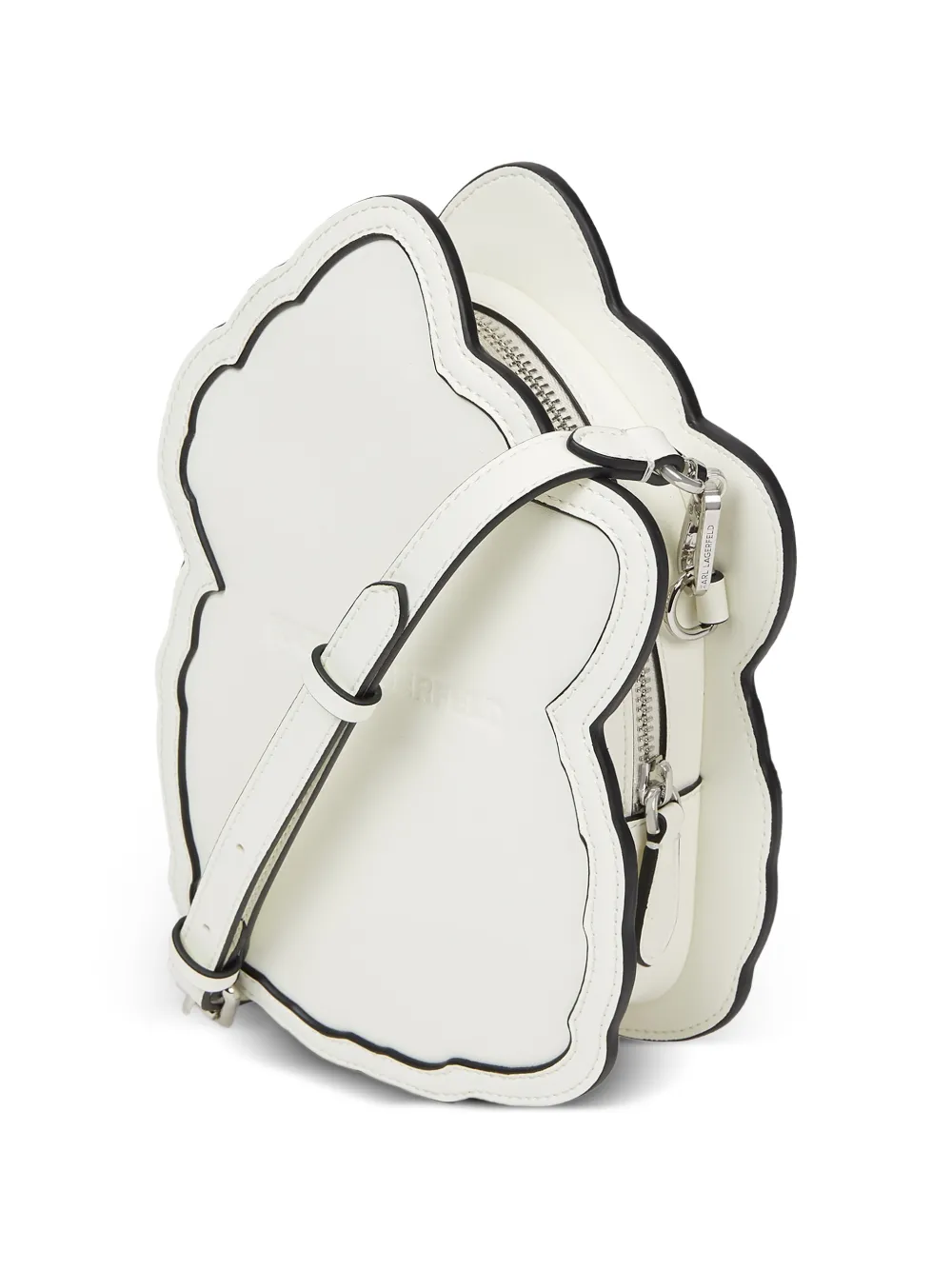 Karl Lagerfeld Ikonik Choupette crossbodytas Wit