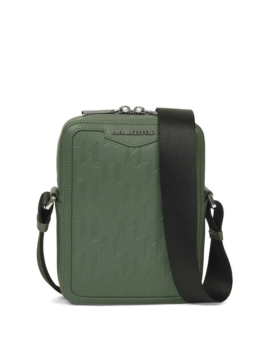Karl Lagerfeld Borsa messenger K/Loom in pelle - Verde
