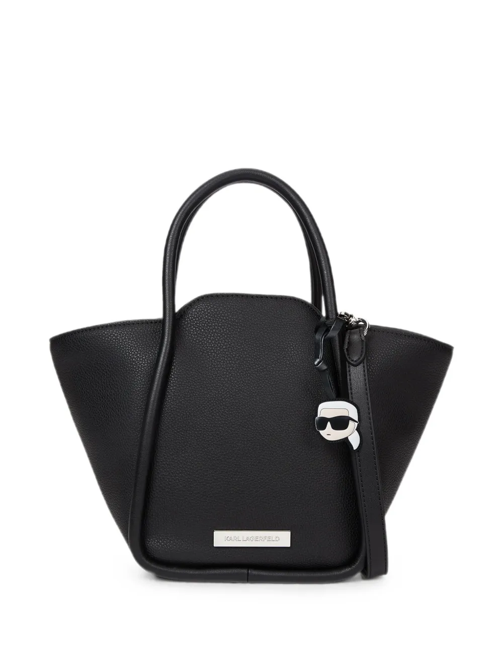 Karl Lagerfeld Ikon pebbled tote bag - Schwarz