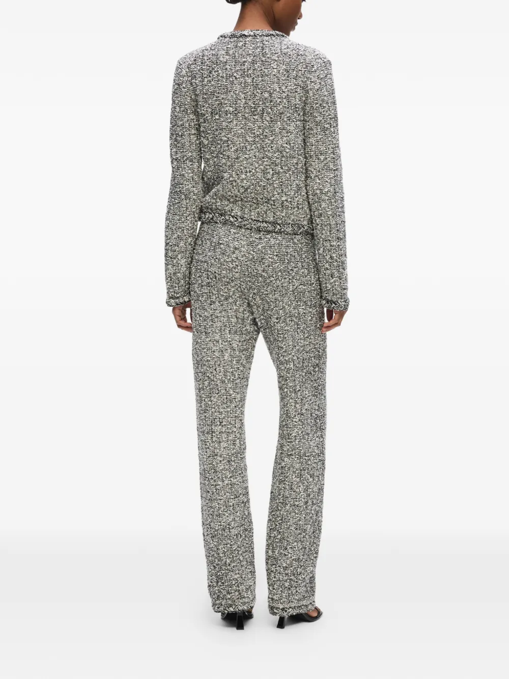 Karl Lagerfeld Bouclé gebreide broek Wit