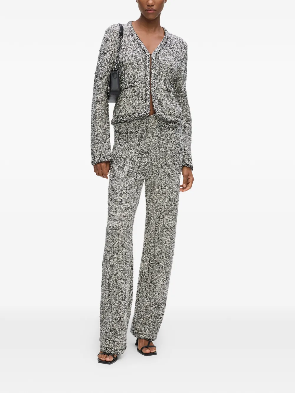 Karl Lagerfeld Bouclé gebreide broek Wit