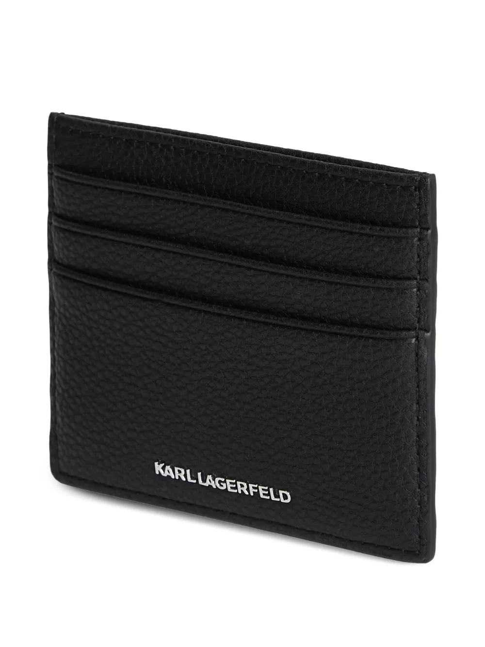 Karl Lagerfeld Ikon bewerkte pasjeshouder Zwart