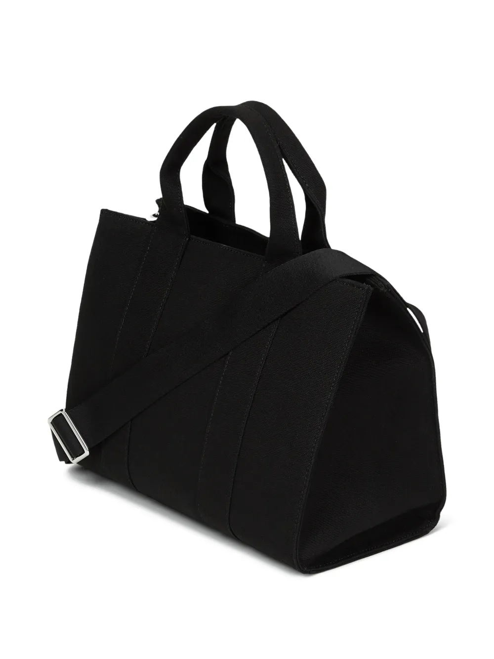 Karl Lagerfeld Medium Rue St-Guillaume katoenen shopper verfraaid met parel Zwart