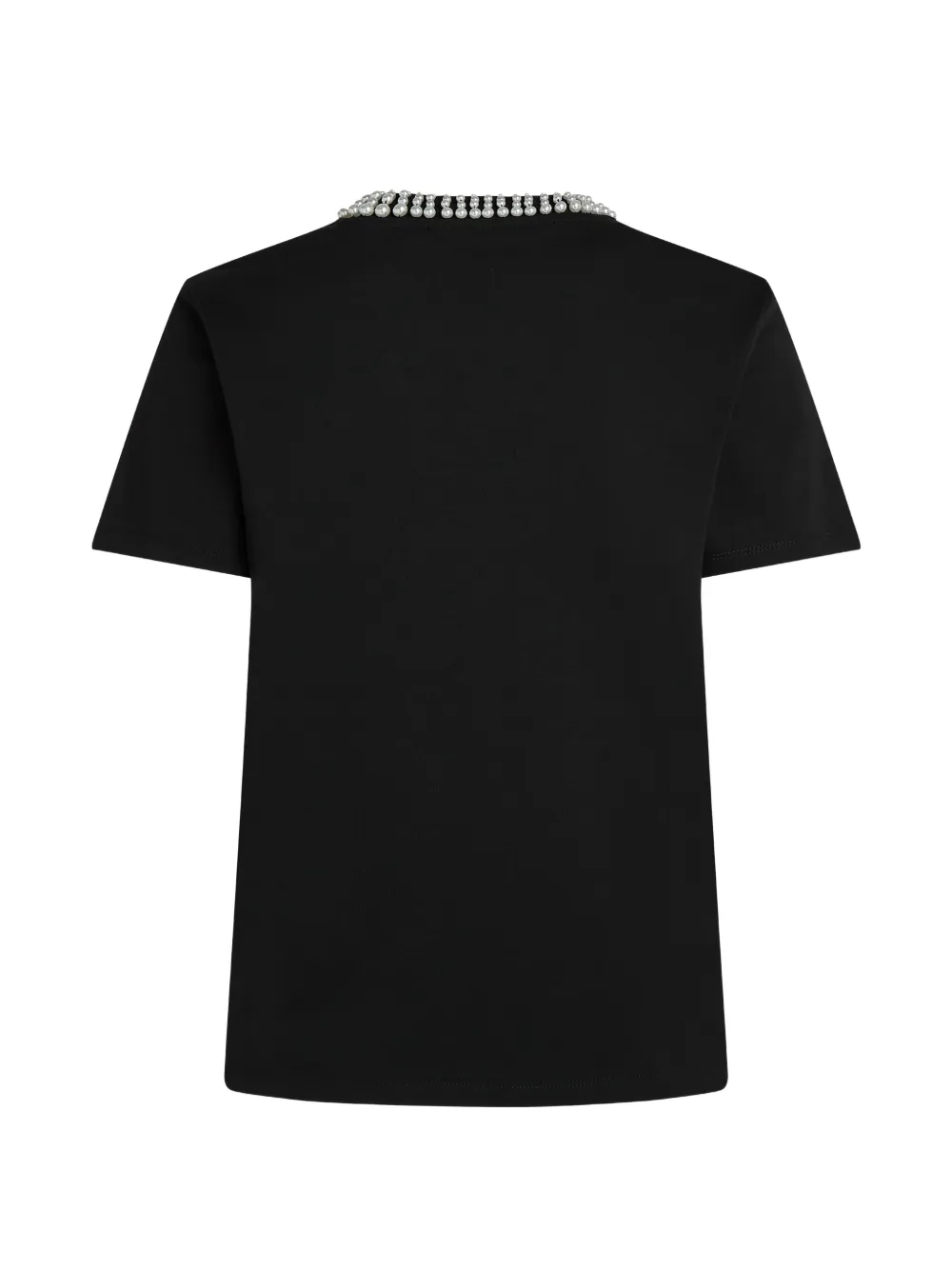 Karl Lagerfeld T-shirt met imitatieparel Zwart