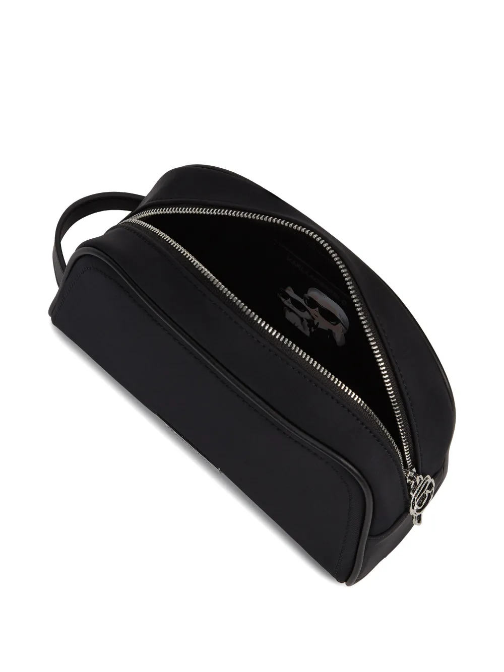  Karl Lagerfeld Estuche De Maquillaje Con Placa Del Logo - Negro 