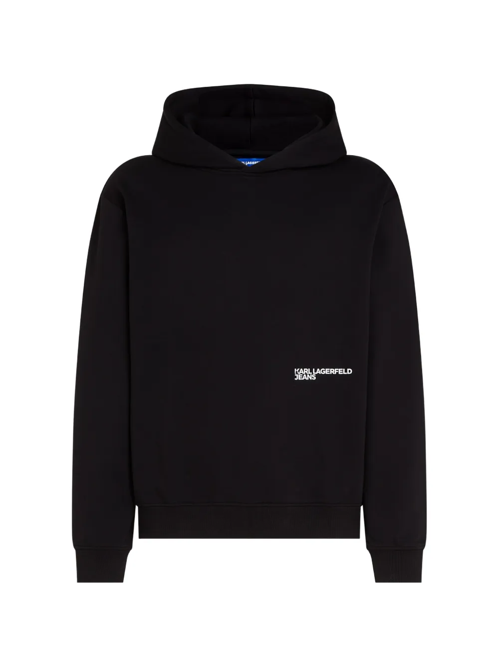 Karl Lagerfeld Jeans Hoodie mit Logo-Print - Schwarz