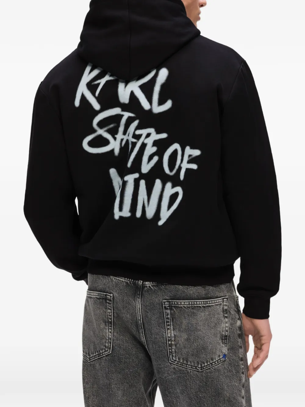 Karl Lagerfeld Jeans Karlism hoodie Zwart