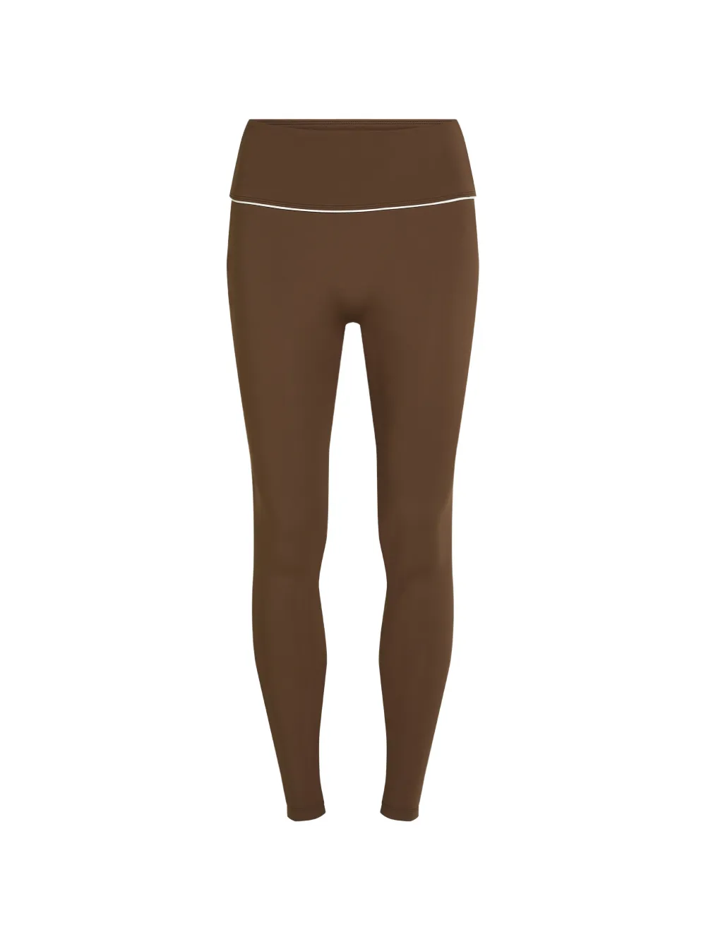 Karl Lagerfeld Leggings mit Kontrastpaspeln - Braun