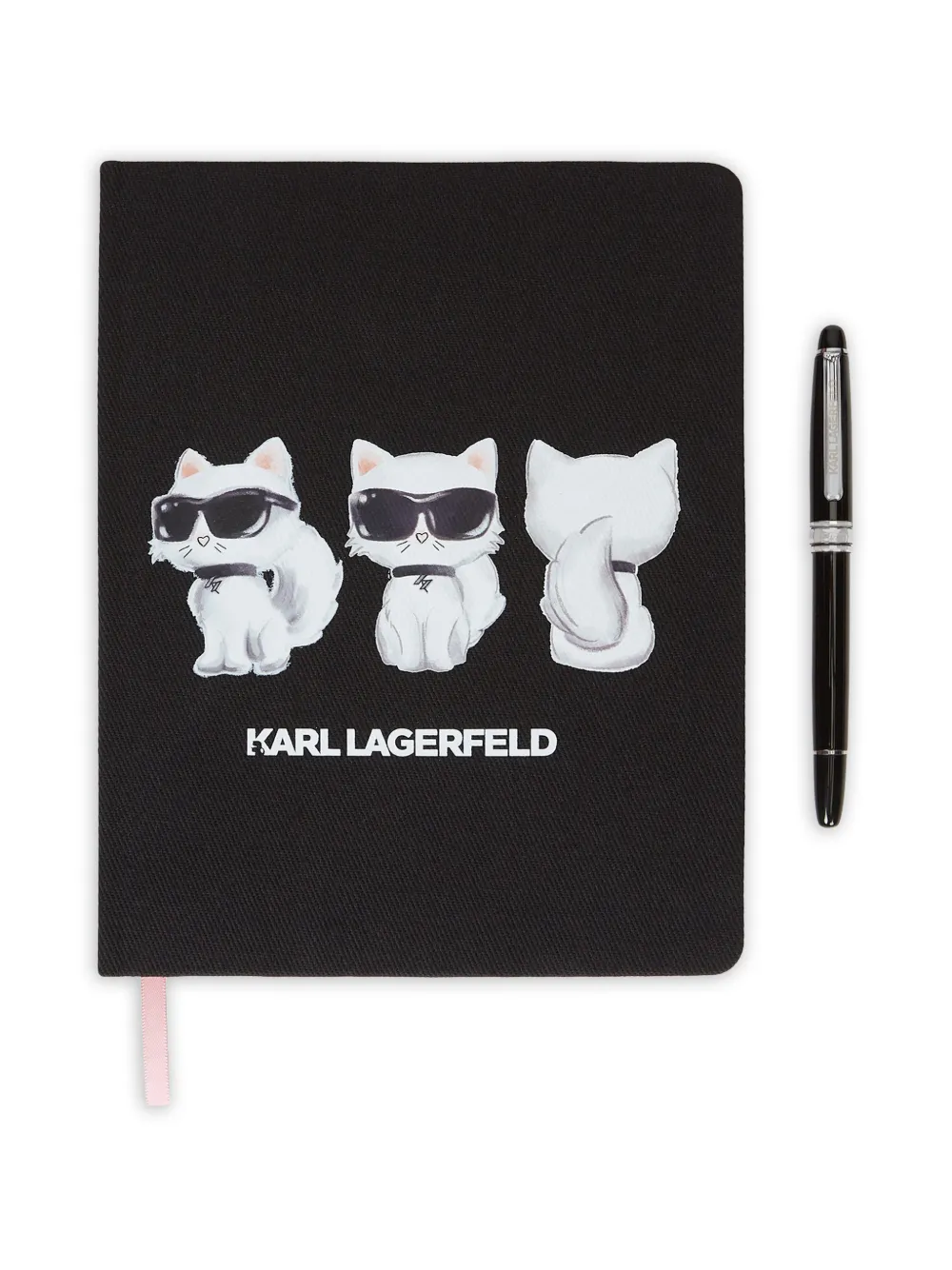 Karl Lagerfeld Ikon aquarelle notebook - Schwarz