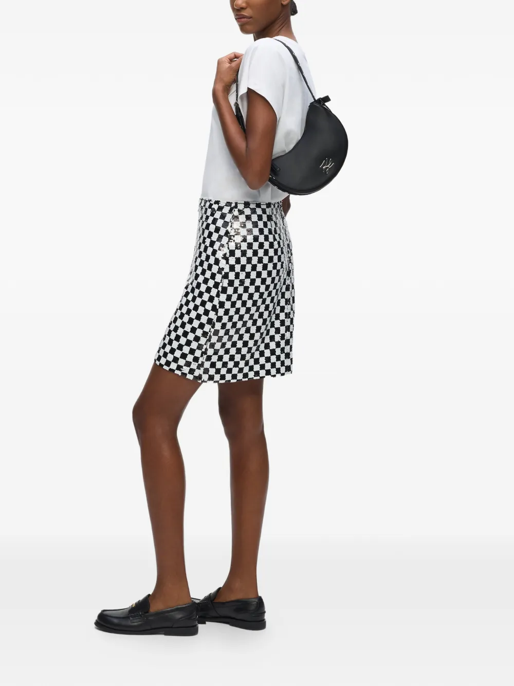 Karl Lagerfeld K Autograph crossbodytas met strik Zwart