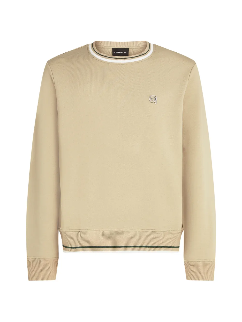 Karl Lagerfeld Sweatshirt mit Logo-Stickerei - Nude