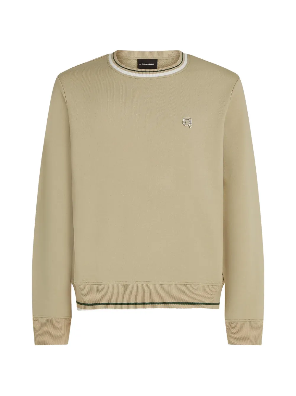 Karl Lagerfeld Sweatshirt mit Logo-Stickerei - Nude