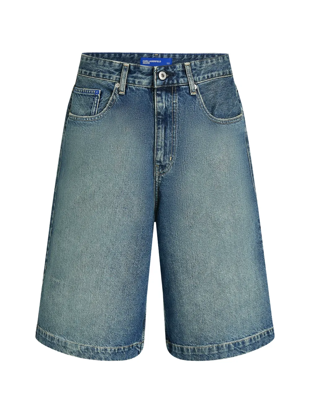 Karl Lagerfeld Jeans wide-leg denim shorts - Blau