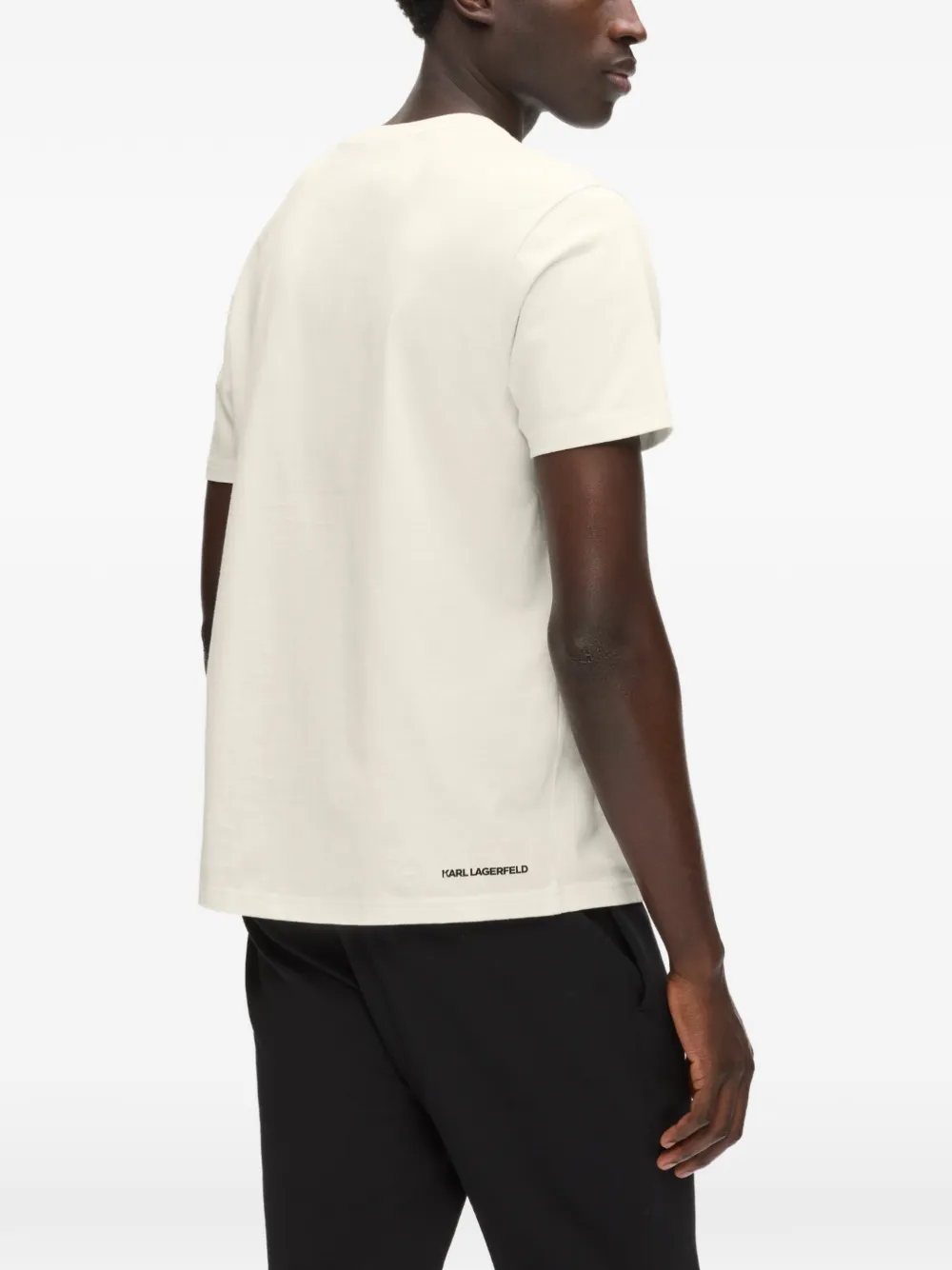 Karl Lagerfeld Rue St-Guillaume T-shirt met print Beige
