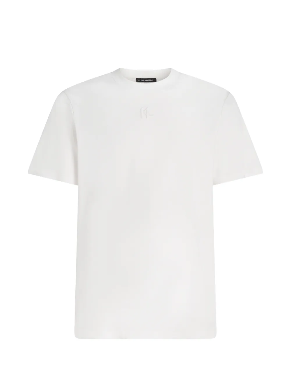 Karl Lagerfeld T-Shirt mit Logo-Stickerei - Weiß