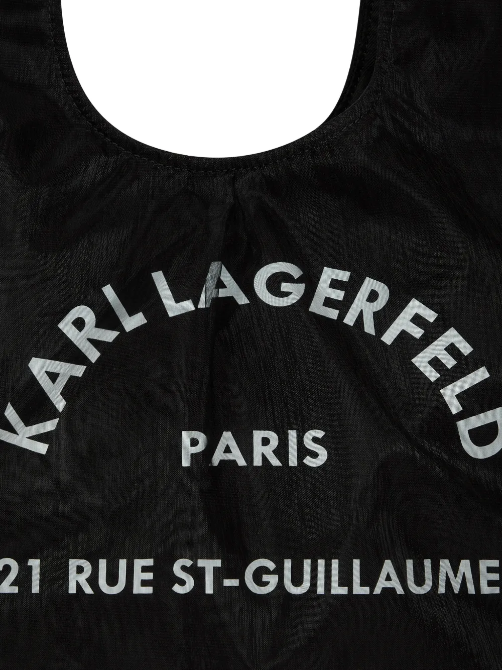 Karl Lagerfeld Rue St-Guillaume sling-mesh shopper Zwart