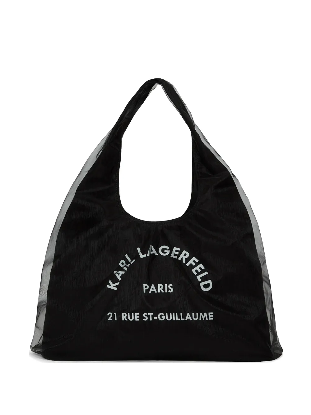Karl Lagerfeld Rue St-Guillaume sling-mesh tote bag - Nero