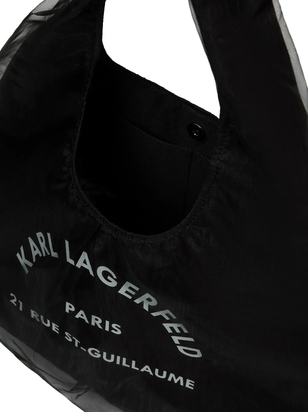 Karl Lagerfeld Rue St-Guillaume sling-mesh shopper Zwart