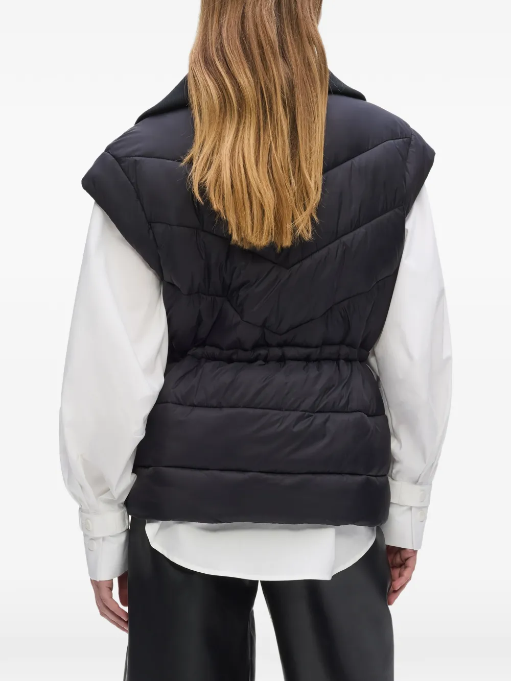 Karl Lagerfeld Bodywarmer met logopatch Zwart