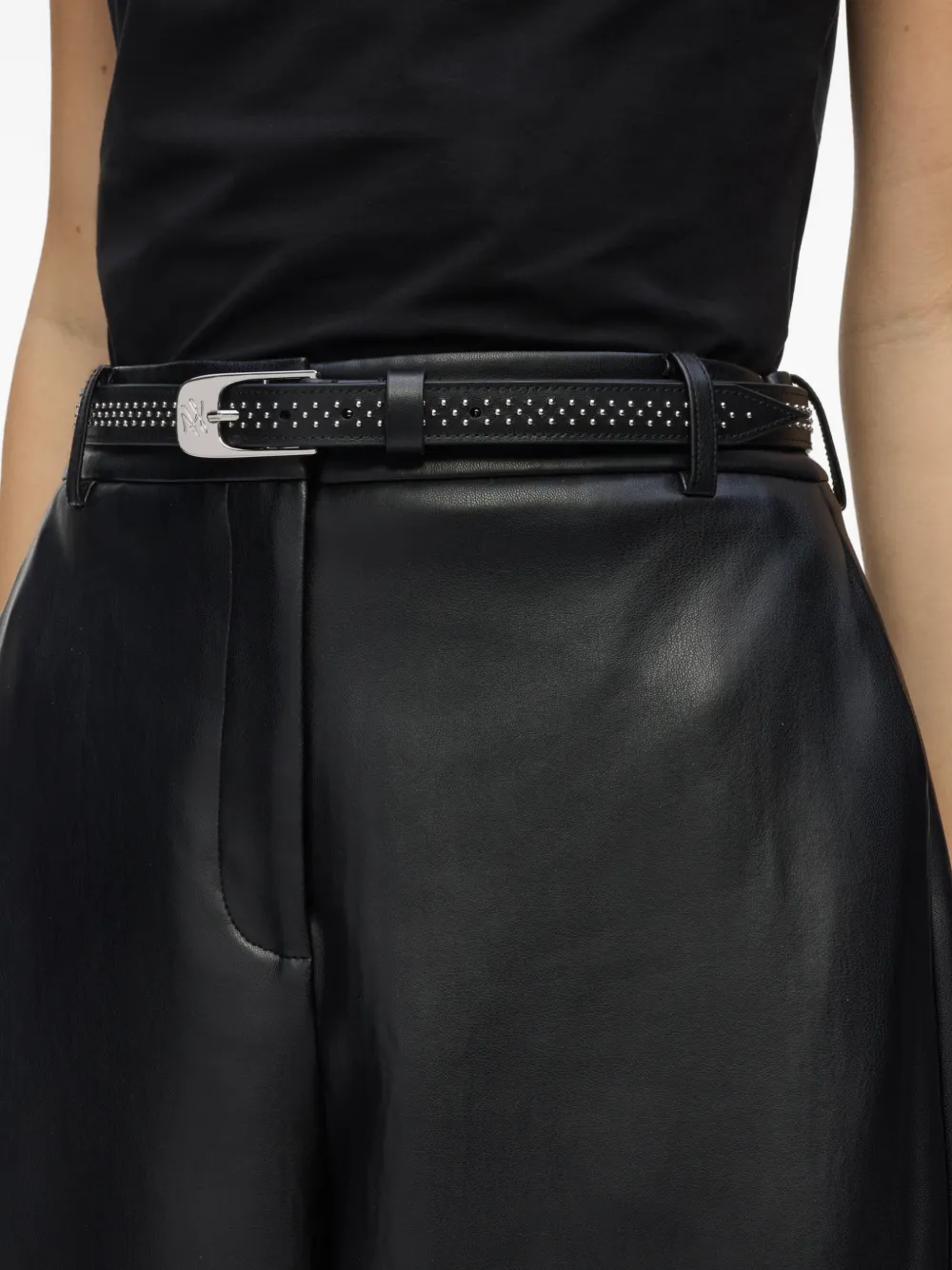 Karl Lagerfeld K Autograph riem met studs Zwart