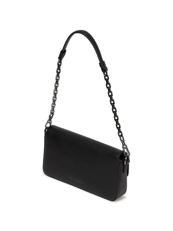 Karl Lagerfeld K/Signature チェーンショルダーバッグ S | ブラック 