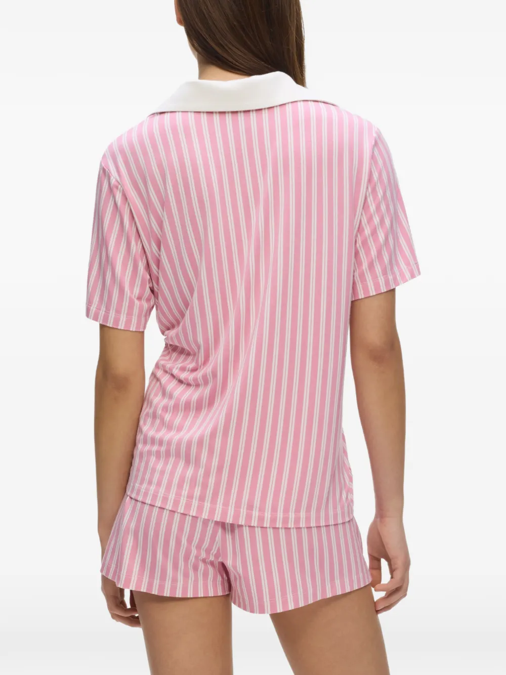 Karl Lagerfeld Pyjama met kenmerkende streep Roze