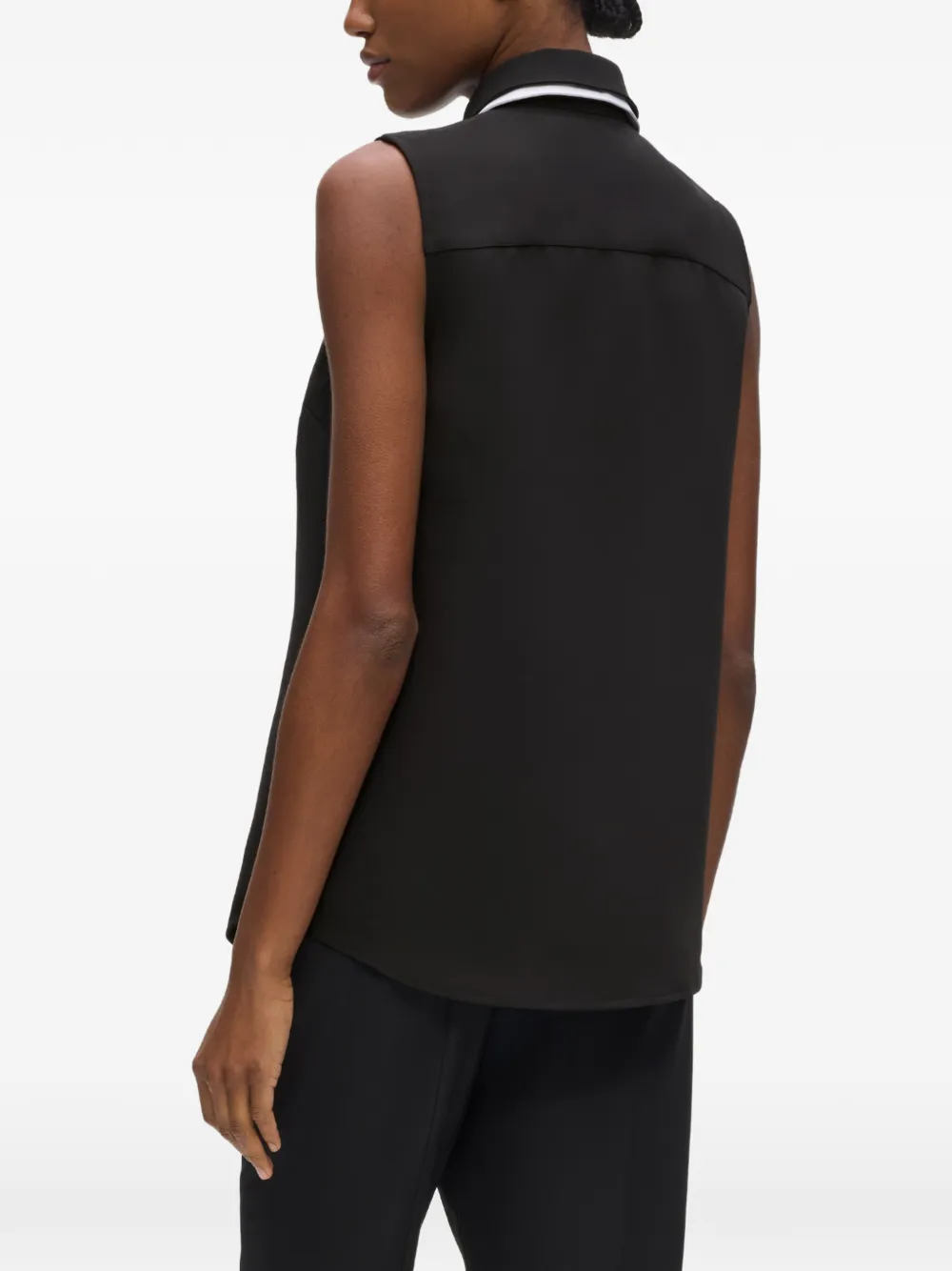 Karl Lagerfeld Mouwloze blouse Zwart