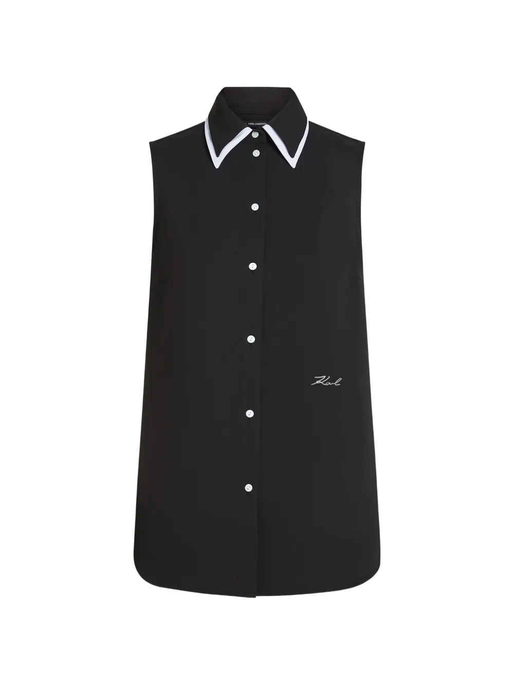 Karl Lagerfeld sleeveless blouse - Black